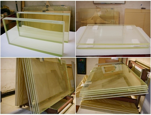 12mm Thickness X Ray Lead Glass With Smooth Edge Type Customized