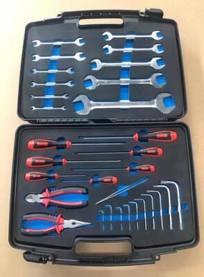 Comprehensive Non Magnetic Tool Kit featuring titanium tools suitable for engineering where magnetic interference must be avoided