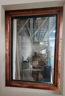 Painted Black Rf Shielded Windows Aluminium And Wooden Size 1200*900mm