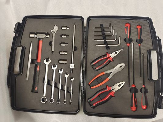 Kit de herramientas no magnético de alta resistencia a la corrosión Acero inoxidable no magnético Caja estándar de 26 piezas Ideal para trabajos de precisión