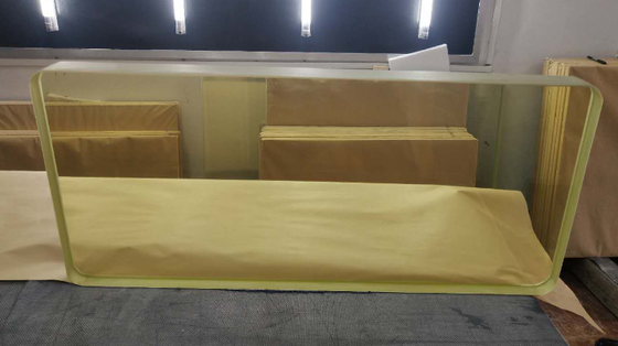Vidrio de plomo para rayos X de borde liso, 800 mm, 1200 mm, diseñado para ventanas y paneles de protección radiológica en entornos sanitarios