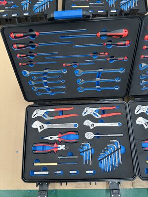 Alta resistencia a la corrosión Kit de herramientas no magnéticas que contienen caja de plástico duro Certificado ISO 9001 Ideal para reparaciones técnicas de campo