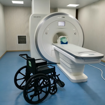 Silla de ruedas no magnética para una sala de resonancia magnética de 3.0T con marco de aleación de aluminio y reposapiés ajustable