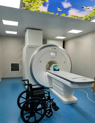 Silla de ruedas no magnética con anchura de asiento de 45 cm plata duradera ligera para movilidad segura por resonancia magnética