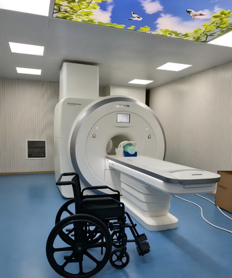 Silla de ruedas de resonancia magnética no magnética con marco de aleación de aluminio con diseño plegable y reposapiés ajustable