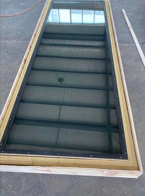 Ventana blindada MRI RF con efectividad de blindaje de 100 dB y vidrio laminado con revestimiento conductor en estilo fijo o personalizado