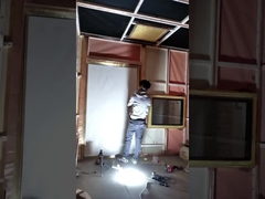 Ventana de protección de resonancia magnética con malla de alambre transparente para la sala de resonancia magnética