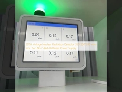 Detector de radiación nuclear de voltaje 220V, tamaño 350*250*245 mm, alimentación con dos pilas AAA No. 7