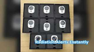 Detector de radiación Pantalla táctil LCD Alarma dual